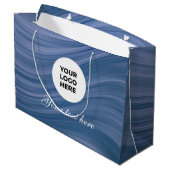 Photo Upload | Waterproof Square Label Groot Cadeauzakje (Achterkant Gekanteld)