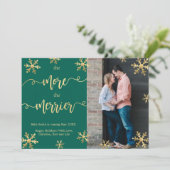 Photo verte Cartes de Faire-part de grossesse de N (Debout devant)