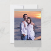 Photo Vertical Gris - 3x5 Save the Date (Dos)