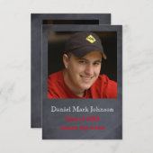 Photo verticale - 3x5 Faire-part de graduation (Devant / Derrière)