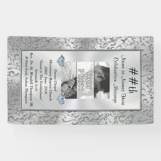 Photo verticale et bannière personnalisée de (Horizontal)