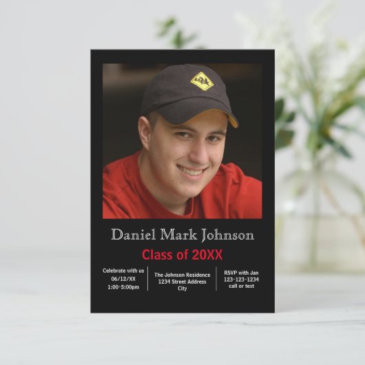 Photo verticale - Faire-part de 3x5 (Debout devant)