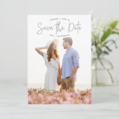 Photo verticale Faire-part esquissée Enregistrer l (Debout devant)