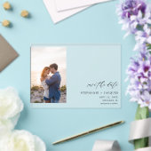 Photo verticale moderne carte de faire-part (Insitu (Mariage))