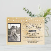 Photo vintage Lumières Anniversaire Invitation rus (Debout devant)