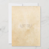 Photo vintage Style Anniversaire Invitations surpr (Dos)