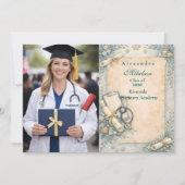 Photo Vintage Veterinary Graduation Part Aankondiging (Voorkant)