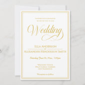 Photo Vintage Wedding Invitation (Devant)