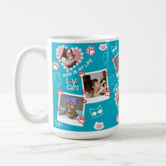 Photo Visage Photo Pet Cat Personnalisé Mug Avec N