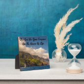 Photo Voile avec Dieu Tabletop Plaque avec Easel (Insitu)
