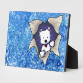 Photo Vol Westie Sur Plaque Bleue (Côté)