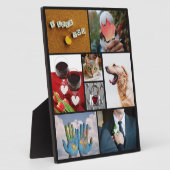 Photo VOS PHOTOS collage personnalisé plaque modèle (Côté)