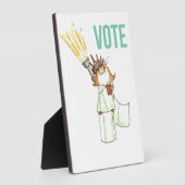 Photo Votez ! Plaque de table avec chevalet (Côté)