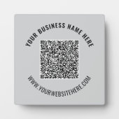Photo Votre code QR - Modèle de plaque d'entreprise pers (Devant)