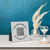 Photo Votre code QR - Modèle de plaque d'entreprise pers (Insitu)
