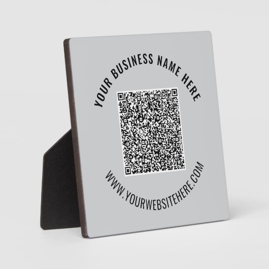 Photo Votre code QR - Modèle de plaque d'entreprise pers (Recto)