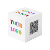 Photo Votre logo et code QR Cube promotionnel d'entrepri (Angle arrière)