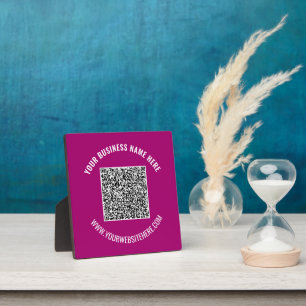 Photo Votre plaque de code QR avec texte et couleurs per