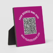 Photo Votre plaque de code QR avec texte et couleurs per (Recto)