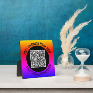 Photo Votre plaque d'informations d'analyse de code QR a