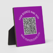 Photo Votre QR Code Scan Info Texte et couleurs Plaque C (Recto)