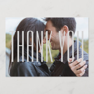 Photo W/ Empire Lettres - Carte Merci Flat