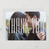 Photo W/ Empire Lettres - Carte Merci Flat (Devant / Derrière)