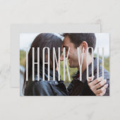 Photo W/ Empire Lettres - Carte Merci Flat 3x5 (Devant / Derrière)