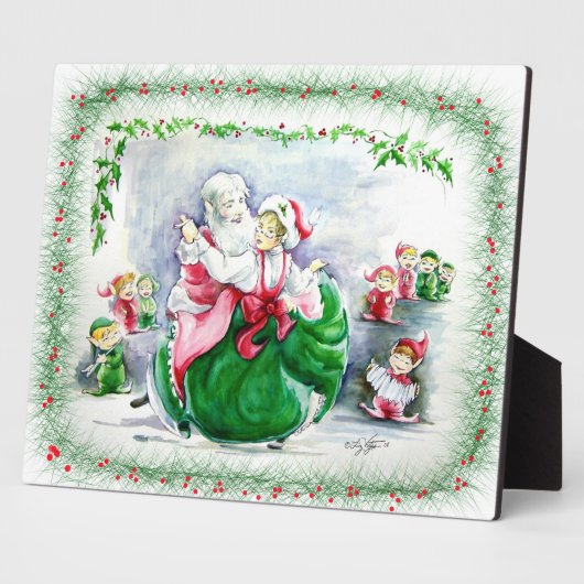Photo Waltzing Père Noël & Mme Claus Plaque (Côté)