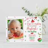 Photo Watermelon birthday invitation 1st birthday (Debout devant)