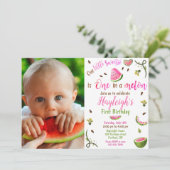 Photo Watermelon birthday invitation 1st birthday (Debout devant)