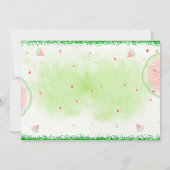 Photo Watermelon invitation à l'anniversaire Un en (Dos)