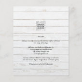 PHOTO Weddenschap Verloving Opslaan datum Flyer (Achterkant)