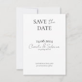 Photo Wedding Enregistrer la date Invitation Modèl (Dos)