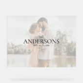 Photo Wedding Guest Signature Acryl Bord (Voorkant)