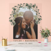 Photo Wedding Personalized Modern Leaf Frame (Mariage)