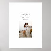 Photo Wedding Signature Guest Book Poster (Devant)