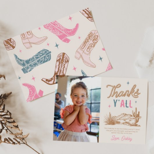 Photo Western Carte de remerciements