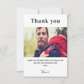 Photo white guy man carte de remerciements (Devant)