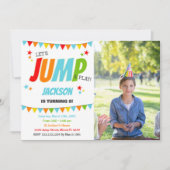 Photo White Jump Invitations Anniversaire (Devant)