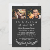 Photo White Wreath Dans Love Memory Faire-part (Devant)