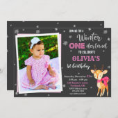 Photo Winter onederland 1ère invitation anniversai (Devant / Derrière)