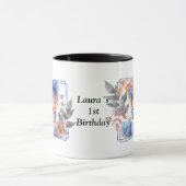 Photo with square flower frame mok (Midden)