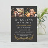 Photo Wreath Jaune Dans Love Memory Faire-part (Debout devant)