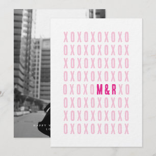 Photo XOXO Avec Couples Initiales Carte Vacances P