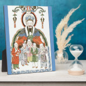 Photo Zao Jun Chinese kitchen god plaque (Côté)