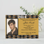 Photo Zebra And Tiger Graduation Invitation (Debout devant)