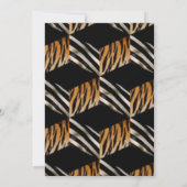 Photo Zebra And Tiger Graduation Invitation (Dos)
