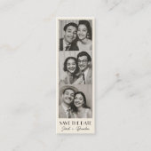 Photobooth Bladwijzer Qrcode De datum opslaan Contactkaartje (Voorkant)