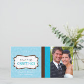 PHOTOCARD: divinely damask L4 Feestdagenkaart (Staand voorkant)